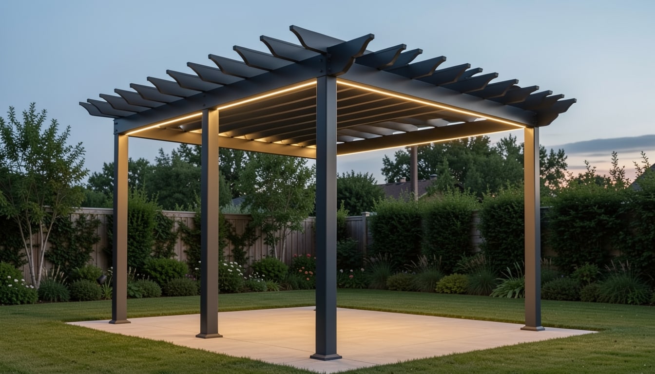 Pergola motorizzata ed elettrica — colore Antracite